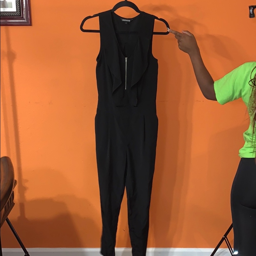 Express black jump suit